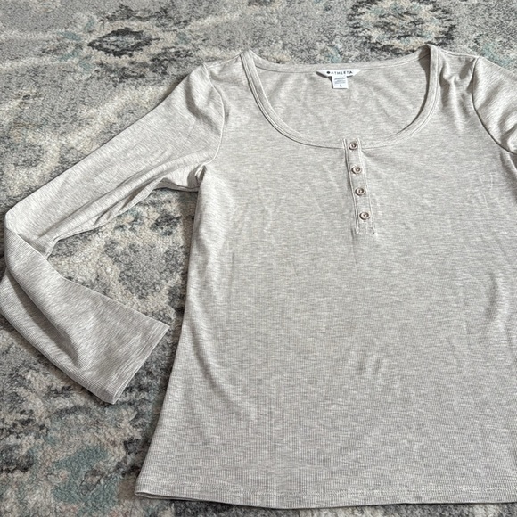 Athleta Ribbed Henley - Picture 3 of 8